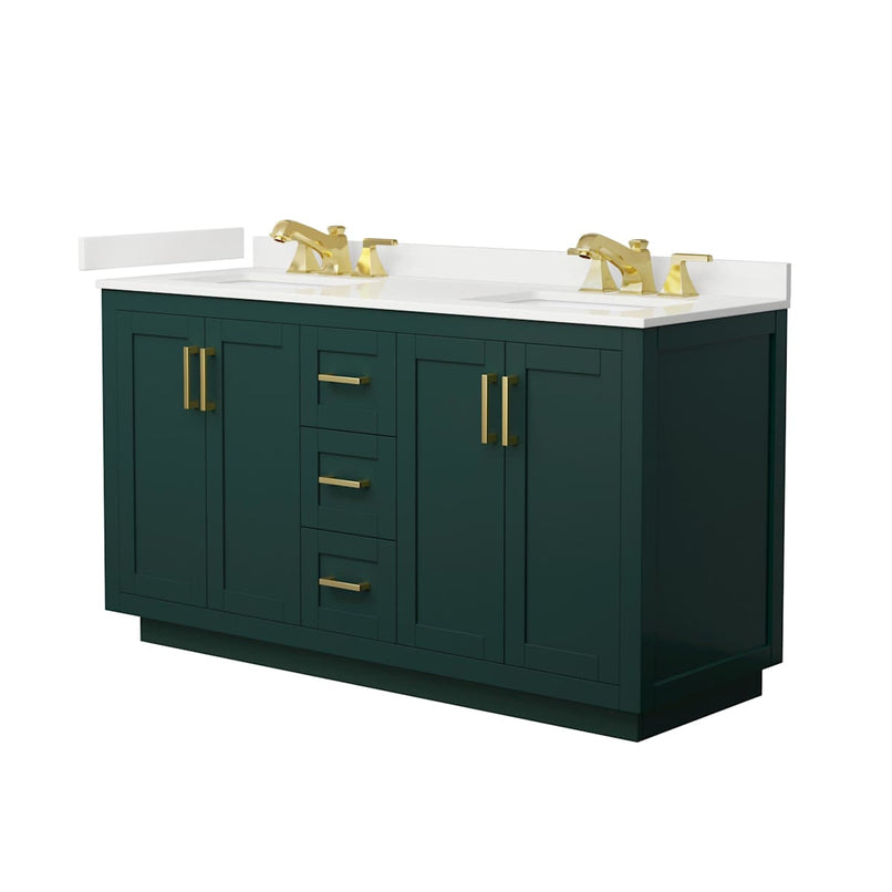 Miranda 60" Free Standing Double Basin Vanity Set with Cabinet and Quartz Vanity Top - image 16