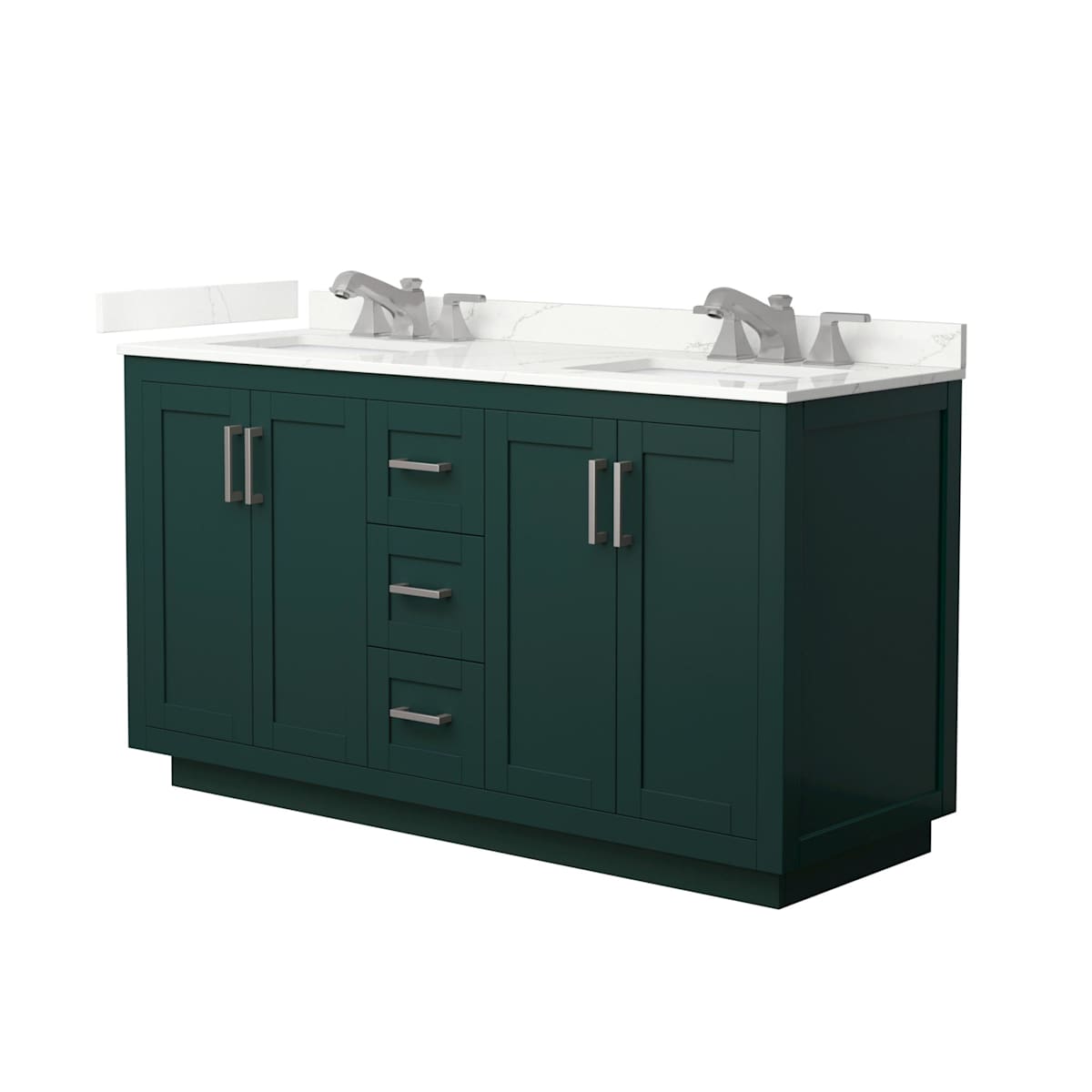 Miranda 60" Free Standing Double Basin Vanity Set with Cabinet and Quartz Vanity Top - image 17