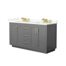Miranda 60" Free Standing Double Basin Vanity Set with Cabinet and Quartz Vanity Top - image 19