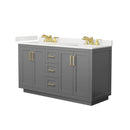 Miranda 60" Free Standing Double Basin Vanity Set with Cabinet and Quartz Vanity Top - image 20