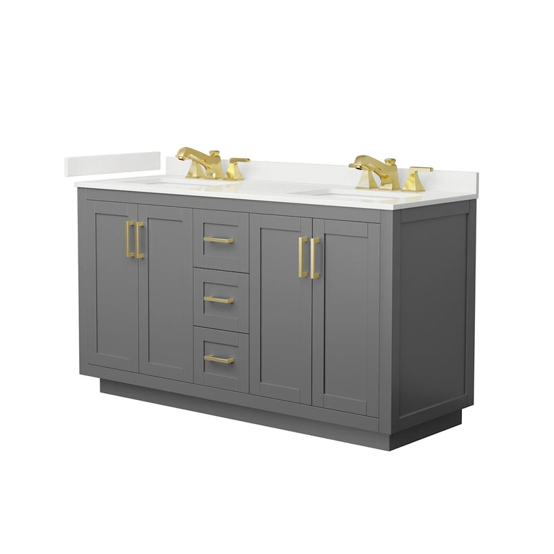 Miranda 60" Free Standing Double Basin Vanity Set with Cabinet and Quartz Vanity Top - image 20