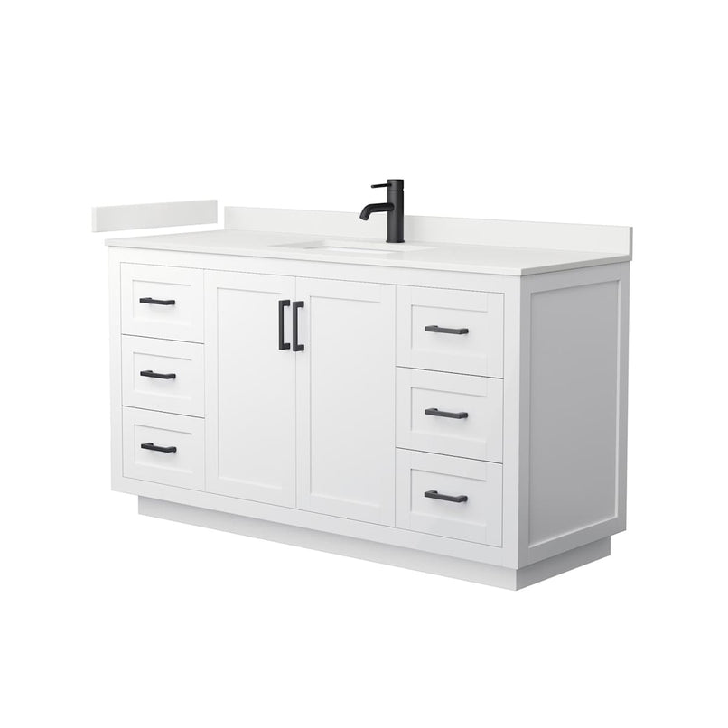 Miranda 60" Free Standing Single Basin Vanity Set with Cabinet and Quartz Vanity Top - image 13