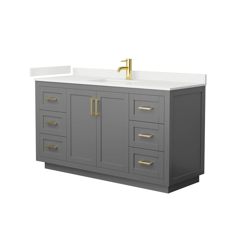 Miranda 60" Free Standing Single Basin Vanity Set with Cabinet and Quartz Vanity Top - image 19