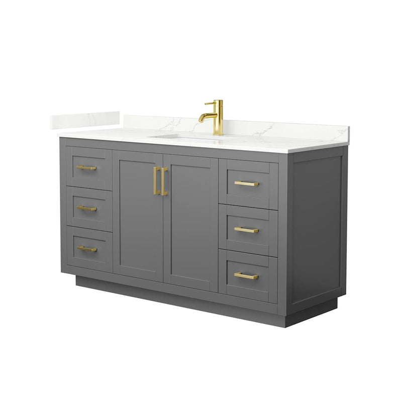 Miranda 60" Free Standing Single Basin Vanity Set with Cabinet and Quartz Vanity Top - image 20