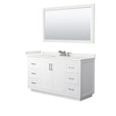 Miranda 60" Free Standing Single Basin Vanity Set with Cabinet, Quartz Vanity Top, and Framed Mirror - image 9
