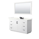 Miranda 60" Free Standing Single Basin Vanity Set with Cabinet, Quartz Vanity Top, and Framed Mirror - image 17