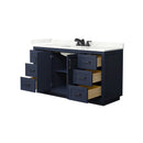 Miranda 60" Free Standing Single Basin Vanity Set with Cabinet and Quartz Vanity Top - image 3