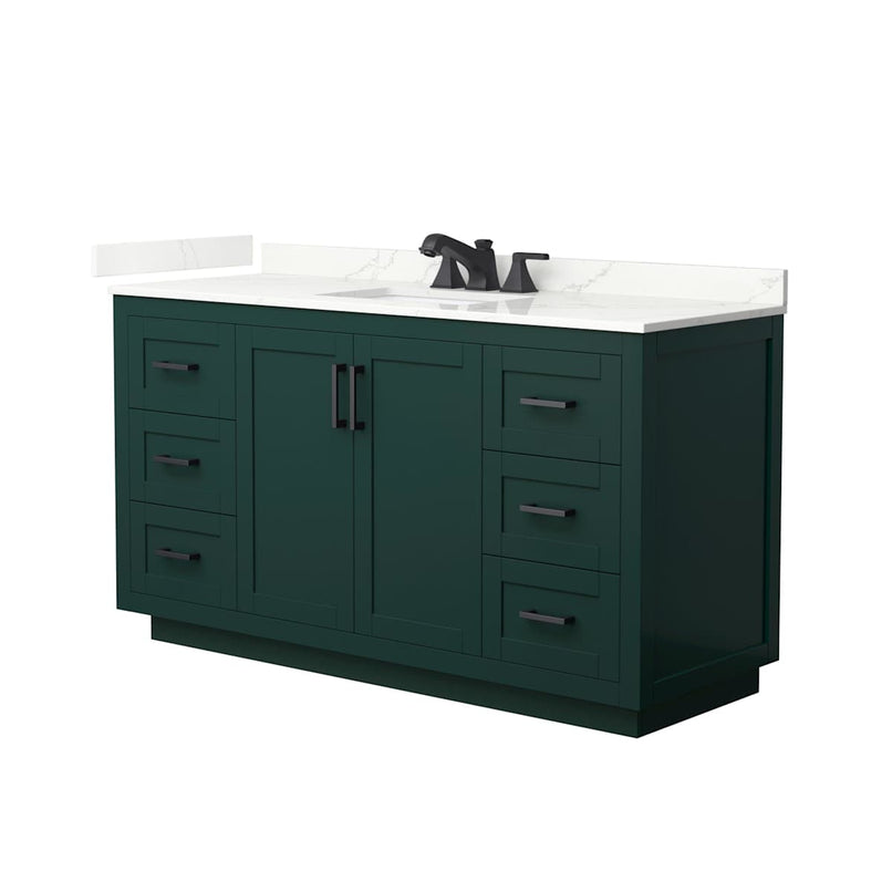Miranda 60" Free Standing Single Basin Vanity Set with Cabinet and Quartz Vanity Top - image 17