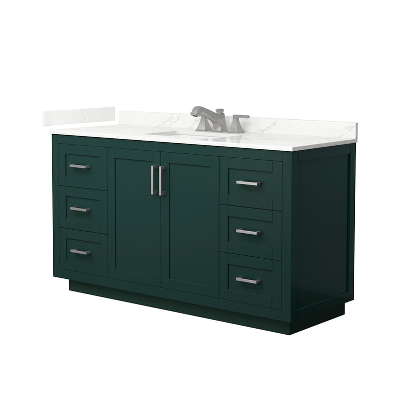 Miranda 60" Free Standing Single Basin Vanity Set with Cabinet and Quartz Vanity Top - image 21