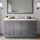 Miranda 60" Free Standing Single Basin Vanity Set with Cabinet and Quartz Vanity Top - image 1