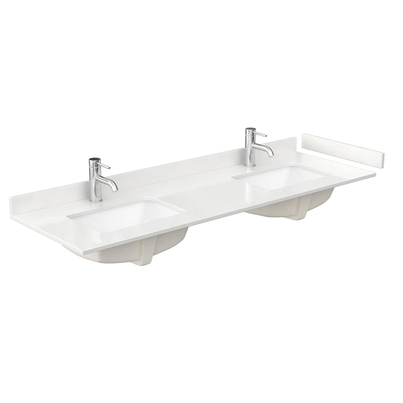 Miranda 66" Free Standing Double Basin Vanity Set with Cabinet and Quartz Vanity Top - image 5
