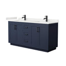 Miranda 66" Free Standing Double Basin Vanity Set with Cabinet and Quartz Vanity Top - image 8