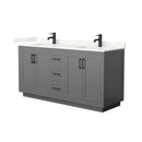 Miranda 66" Free Standing Double Basin Vanity Set with Cabinet and Quartz Vanity Top - image 13