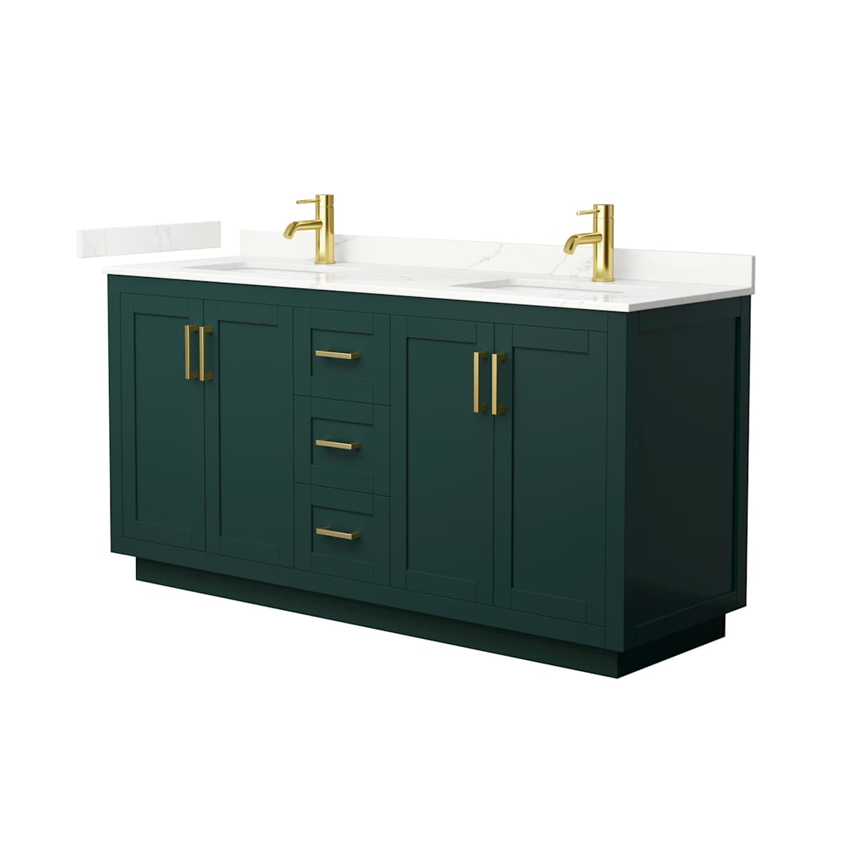 Miranda 66" Free Standing Double Basin Vanity Set with Cabinet and Quartz Vanity Top - image 15