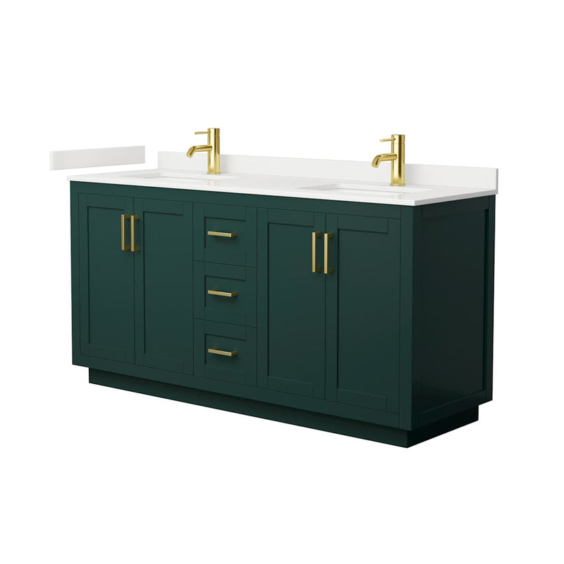 Miranda 66" Free Standing Double Basin Vanity Set with Cabinet and Quartz Vanity Top - image 16