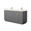 Miranda 66" Free Standing Double Basin Vanity Set with Cabinet and Quartz Vanity Top - image 19