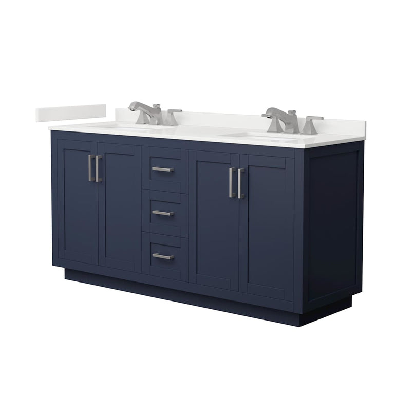 Miranda 66" Free Standing Double Basin Vanity Set with Cabinet and Quartz Vanity Top - image 12