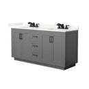 Miranda 66" Free Standing Double Basin Vanity Set with Cabinet and Quartz Vanity Top - image 13