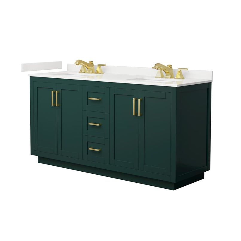 Miranda 66" Free Standing Double Basin Vanity Set with Cabinet and Quartz Vanity Top - image 16