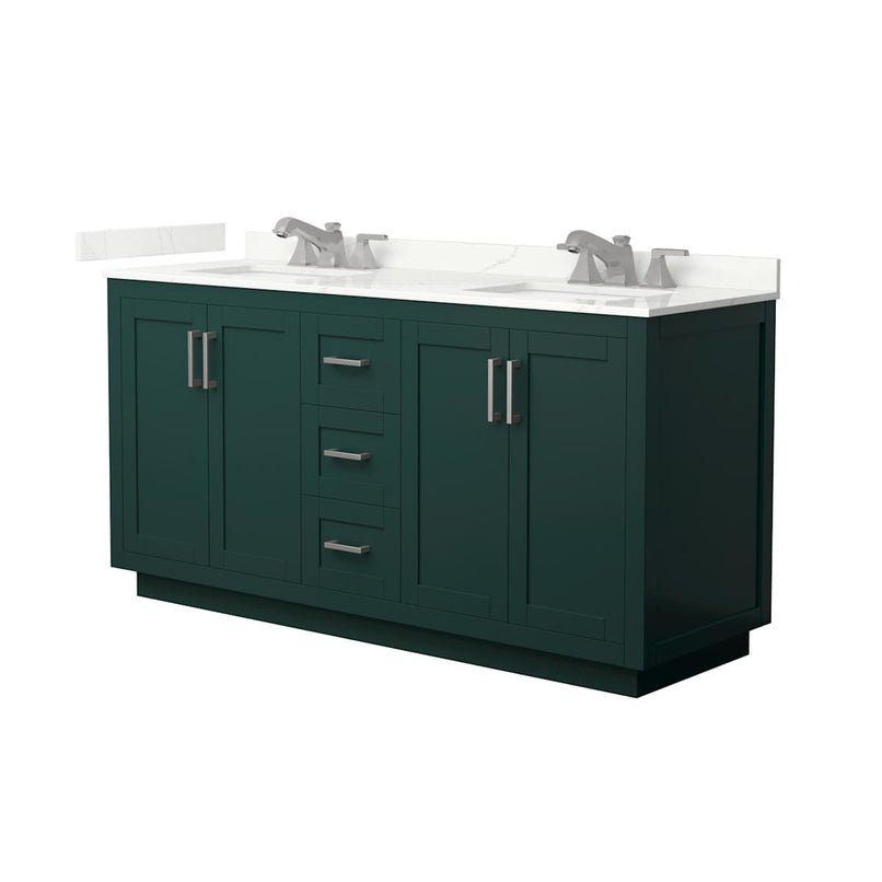 Miranda 66" Free Standing Double Basin Vanity Set with Cabinet and Quartz Vanity Top - image 17