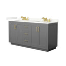 Miranda 66" Free Standing Double Basin Vanity Set with Cabinet and Quartz Vanity Top - image 19