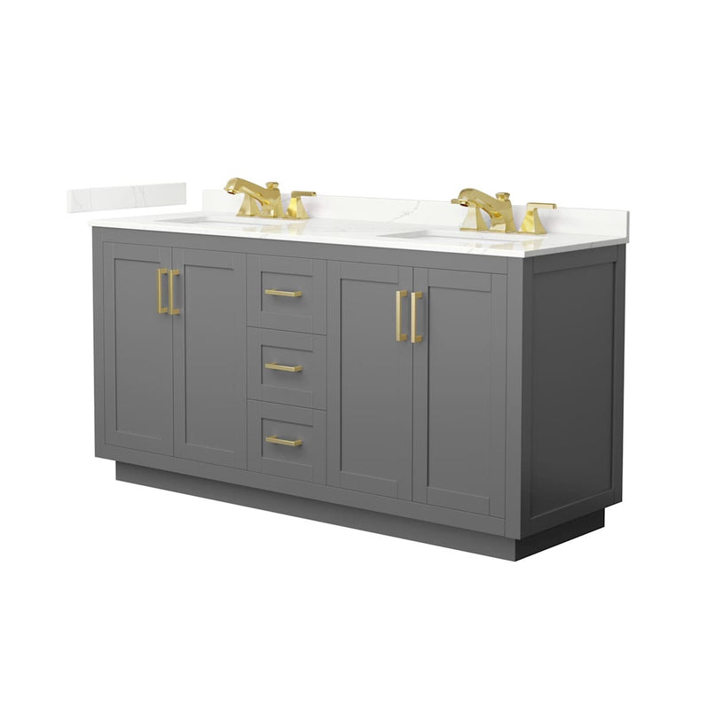 Miranda 66" Free Standing Double Basin Vanity Set with Cabinet and Quartz Vanity Top - image 19