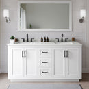 Miranda 66" Free Standing Double Basin Vanity Set with Cabinet and Quartz Vanity Top - image 1