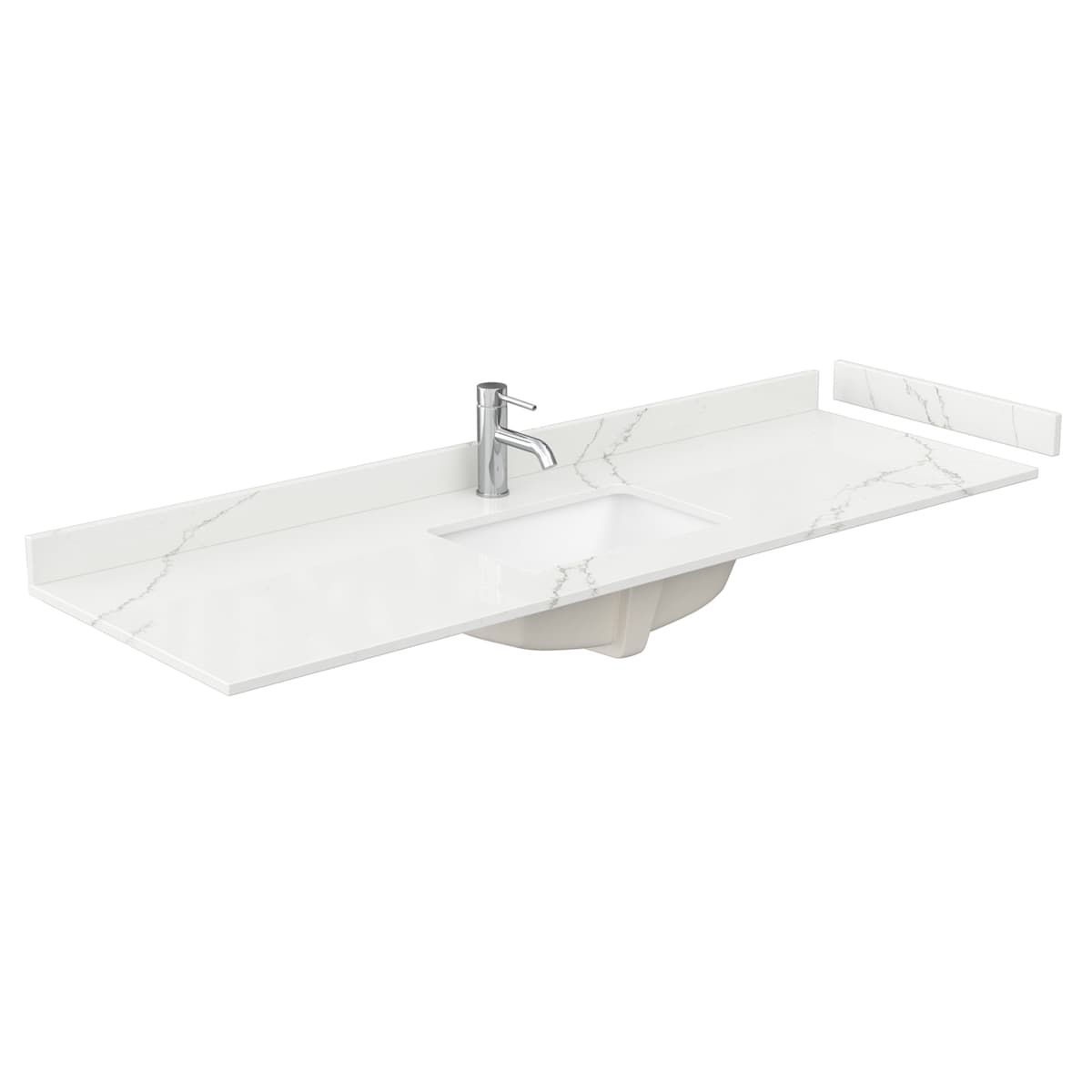Miranda 66" Free Standing Single Basin Vanity Set with Cabinet and Quartz Vanity Top - image 4