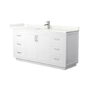 Miranda 66" Free Standing Single Basin Vanity Set with Cabinet and Quartz Vanity Top - image 9