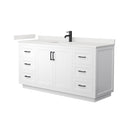 Miranda 66" Free Standing Single Basin Vanity Set with Cabinet and Quartz Vanity Top - image 12