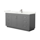 Miranda 66" Free Standing Single Basin Vanity Set with Cabinet and Quartz Vanity Top - image 15