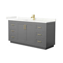 Miranda 66" Free Standing Single Basin Vanity Set with Cabinet and Quartz Vanity Top - image 19
