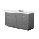Miranda 66" Free Standing Single Basin Vanity Set with Cabinet and Quartz Vanity Top - image 15