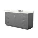 Miranda 66" Free Standing Single Basin Vanity Set with Cabinet and Quartz Vanity Top - image 16