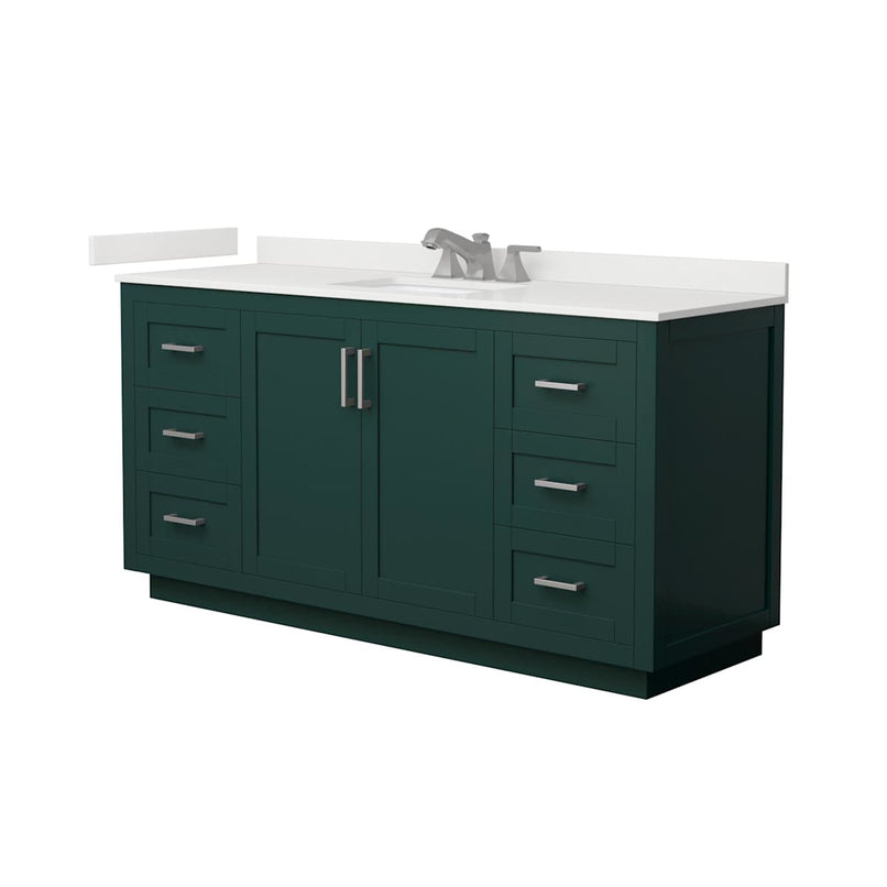 Miranda 66" Free Standing Single Basin Vanity Set with Cabinet and Quartz Vanity Top - image 21