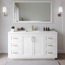 Miranda 66" Free Standing Single Basin Vanity Set with Cabinet and Quartz Vanity Top - image 1