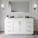 Miranda 66" Free Standing Single Basin Vanity Set with Cabinet and Quartz Vanity Top - image 1