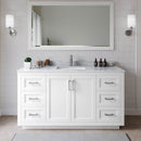 Miranda 66" Free Standing Single Basin Vanity Set with Cabinet and Marble Vanity Top - image 1