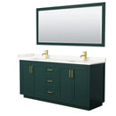 Miranda 72" Free Standing Double Basin Vanity Set with Cabinet, Quartz Vanity Top, and Framed Mirror - image 13