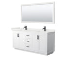 Miranda 72" Free Standing Double Basin Vanity Set with Cabinet, Quartz Vanity Top, and Framed Mirror - image 19