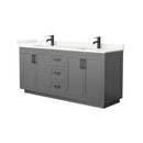 Miranda 72" Free Standing Double Basin Vanity Set with Cabinet and Quartz Vanity Top - image 13