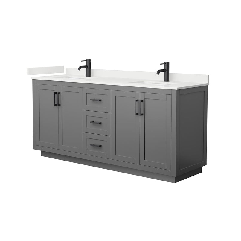 Miranda 72" Free Standing Double Basin Vanity Set with Cabinet and Quartz Vanity Top - image 14