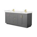 Miranda 72" Free Standing Double Basin Vanity Set with Cabinet and Quartz Vanity Top - image 20