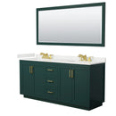 Miranda 72" Free Standing Double Basin Vanity Set with Cabinet, Quartz Vanity Top, and Framed Mirror - image 16