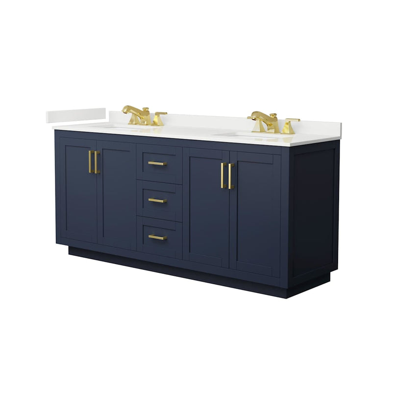 Miranda 72" Free Standing Double Basin Vanity Set with Cabinet and Quartz Vanity Top - image 10