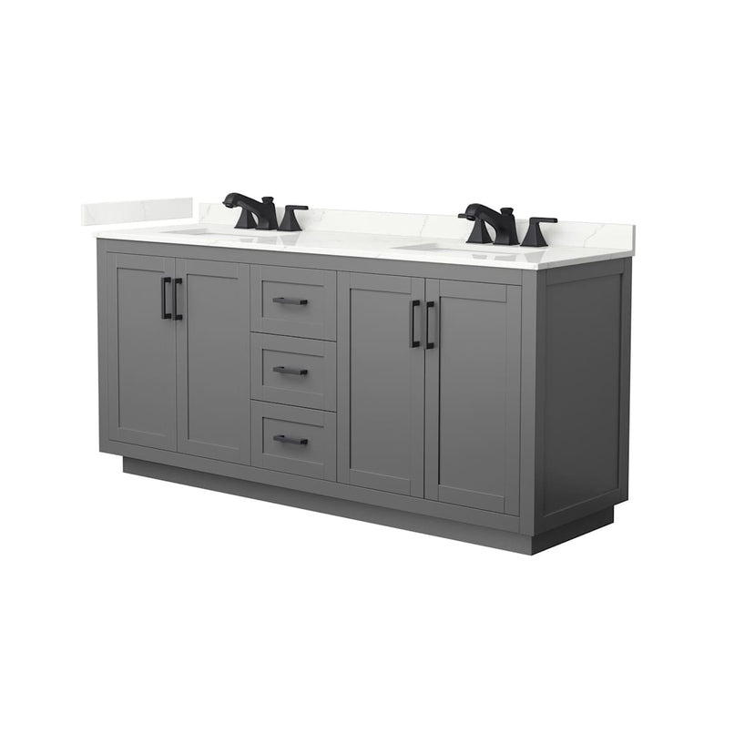 Miranda 72" Free Standing Double Basin Vanity Set with Cabinet and Quartz Vanity Top - image 13