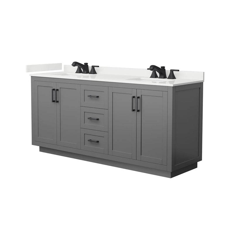 Miranda 72" Free Standing Double Basin Vanity Set with Cabinet and Quartz Vanity Top - image 14