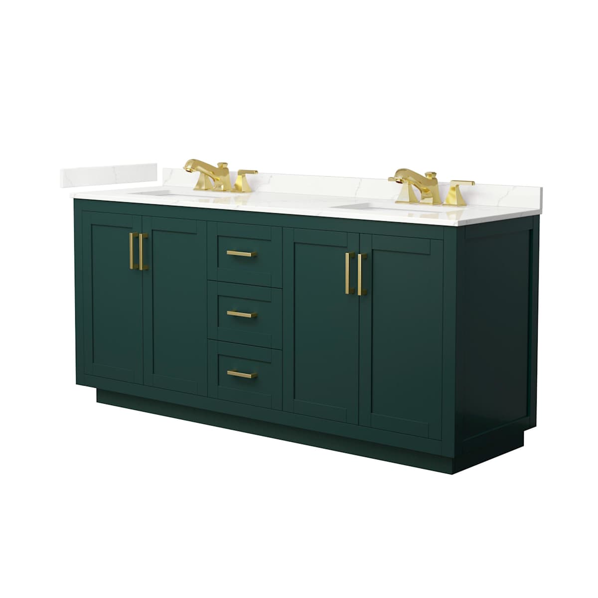 Miranda 72" Free Standing Double Basin Vanity Set with Cabinet and Quartz Vanity Top - image 15
