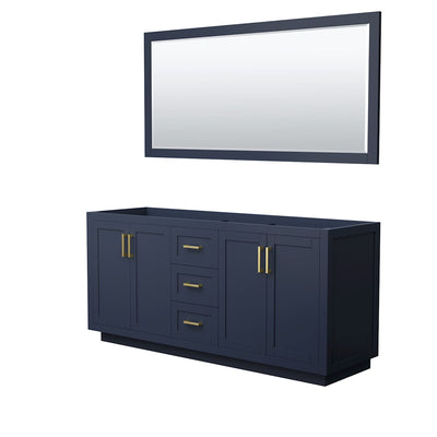 Miranda 71" Double Free Standing Vanity Cabinet - Less Vanity Top - image 1