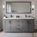 Miranda 72" Free Standing Double Basin Vanity Set with Cabinet and Quartz Vanity Top - image 1